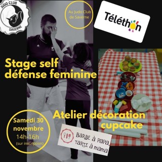 Image de l'actu 'TELETHON-Stage d'auto défense féminine ! Atelier cupcake !  - le 30-11-2024'